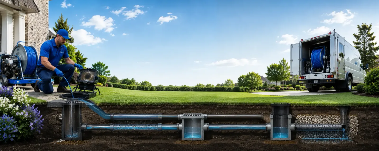 Outdoor drain cleaning information for Millersville, PA